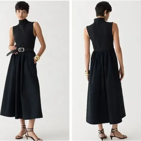 J. Crew Black Midi Dress - Picture 3 of 8